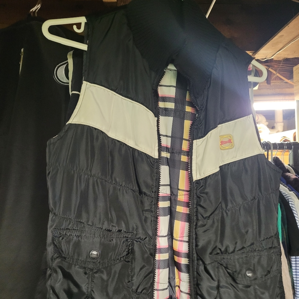 1990s RAVE REVERSIBLE VEST WITH POCKETS (LE TIGRE)
